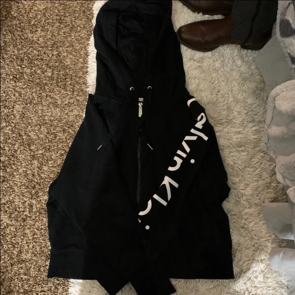 [Calvin Klein] cropped jacket